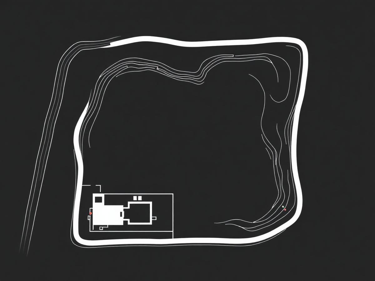 Multi-storey apartment block model with repeating unit layouts